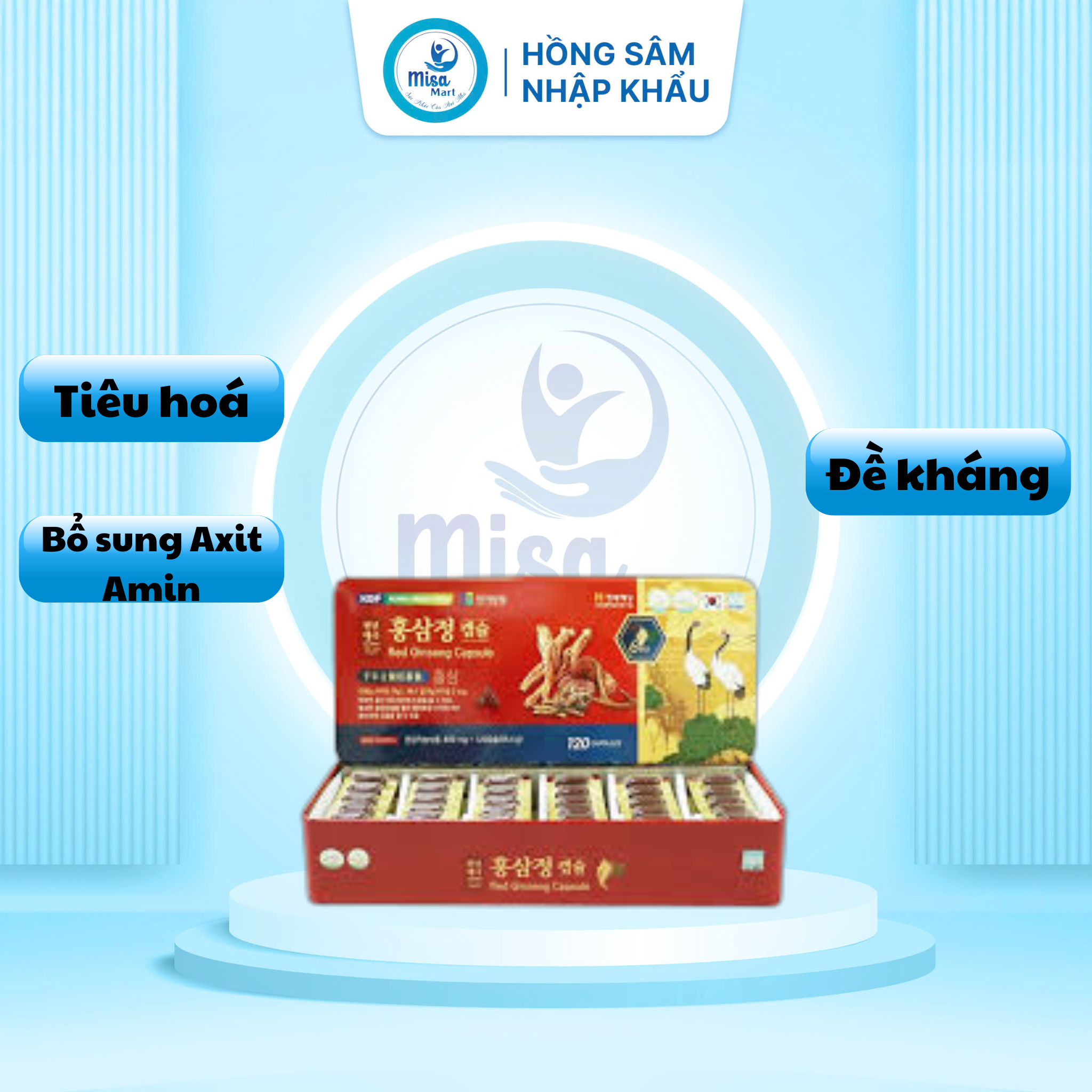 Thực phẩm bảo vệ sức khỏe 1000 Years Taeguk Red Ginseng Capsule