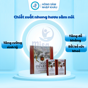 Nước chiết xuất nhung hươu sâm núi Hàn Quốc 365 – Korean Cultures wild Ginseng root deer antlers